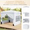 10 x 10 FT Outdoor Pop Up Canopy Tent with 4 Sidewalls for Patio and Events
